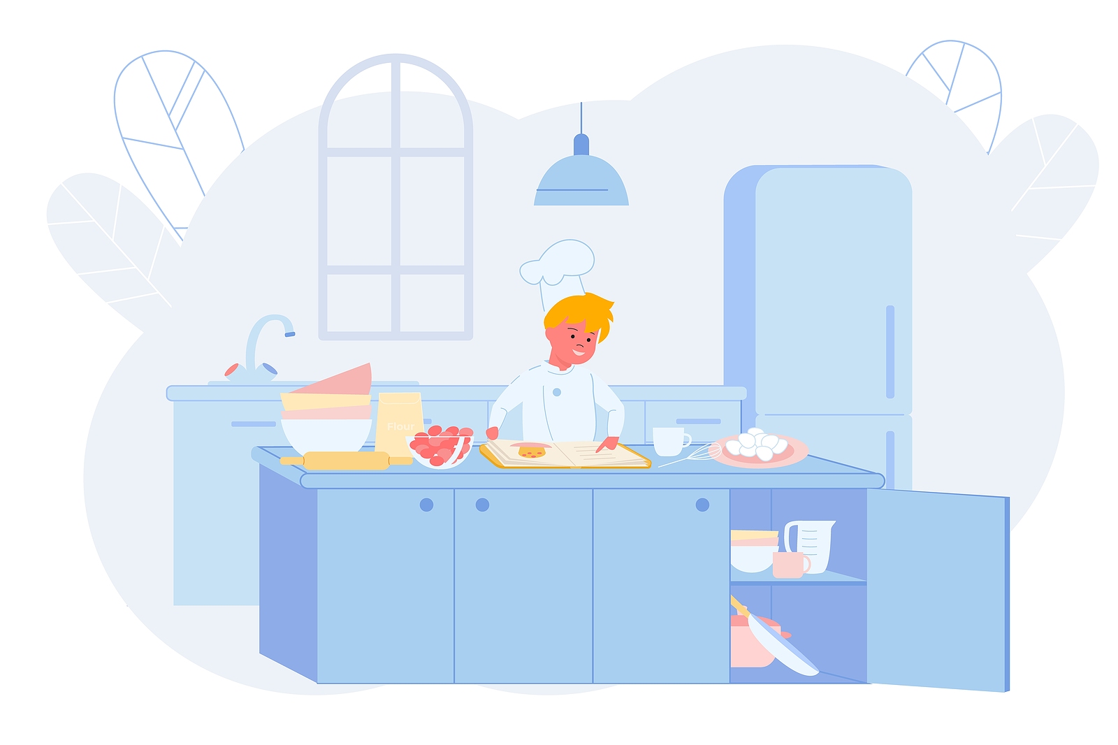 welcome banners group waving